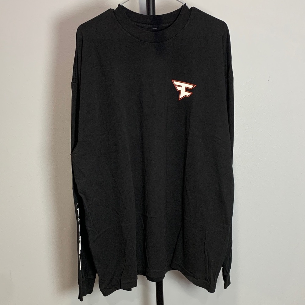 Faze Clan Black Long Sleeve Tee - NWOT